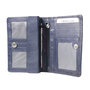 Leather wallet, dark blue color medium