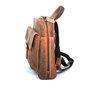 Small Backpack Made Of Cognac Colored Leather