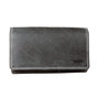 Buffalo leather ladies wallet, black, large model