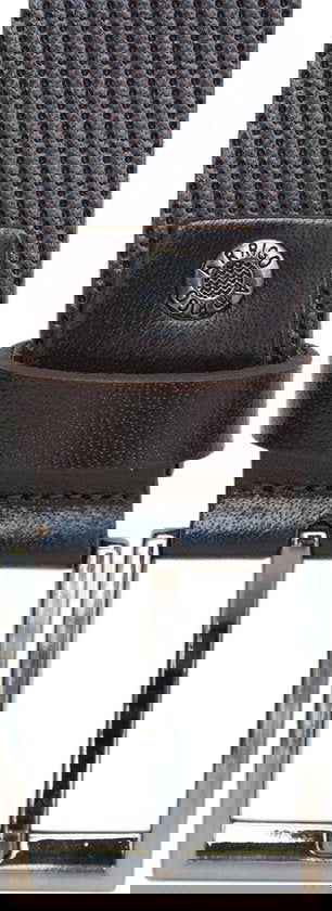 Arrigo Broekriem Heren - Donkerbruin Leer 4 cm - Arrigo.nl