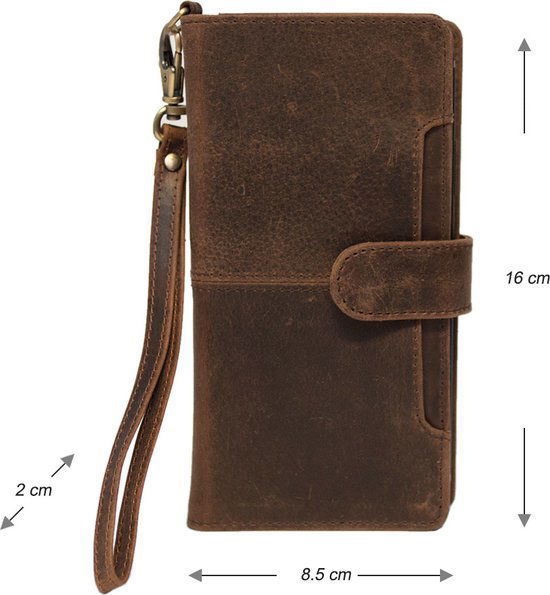 Arrigo Iphone 12 pro max bookcase Cognac - Arrigo.nl