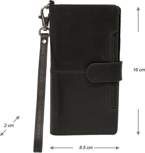 Arrigo Zwarte Bookcase voor iPhone 12 Pro Max - Arrigo.nl