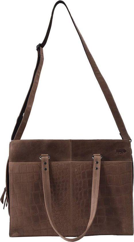 Croco werktas lichtbruin - Arrigo.nl