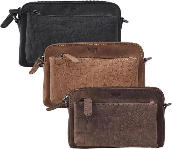 Crossbodytas croco cody minibag crossbody bag leren tasje dames tasje - Arrigo.nl