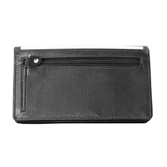 Dames Portemonnee - Zwart Leer met RFID Bescherming - Arrigo.nl