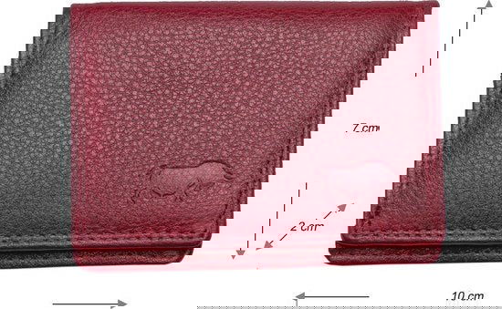 Dames portemonnee mini donkerrood leer dames portemonnee donkerrood extra klein - Arrigo.nl