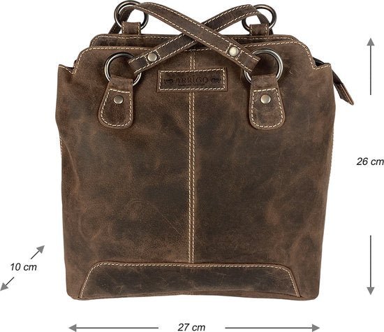 Diefstalbestendige Rugzak Donkerbruin - Arrigo.nl