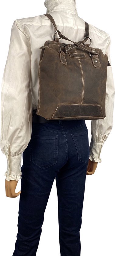 Diefstalbestendige Rugzak Donkerbruin - Arrigo.nl