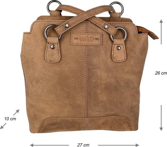 Diefstalbestendige Rugzak Taupe - Arrigo.nl