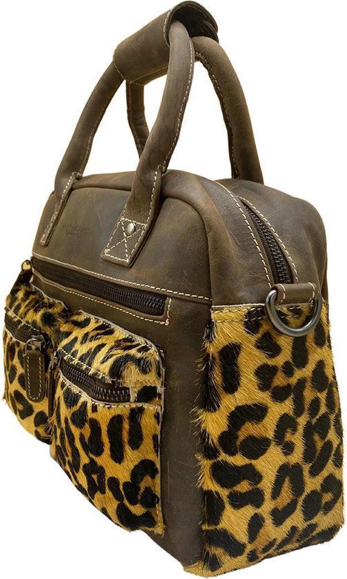 Handtas jaguar bruin crossbody dames tas cowboybag westernbag - Arrigo.nl