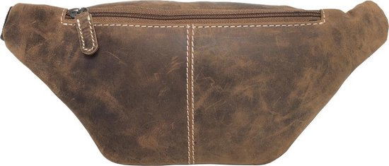 Heuptas heuptasje fanny pack buideltasje festival tasje buffelleer cognac - Arrigo.nl
