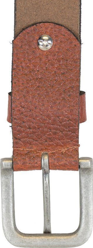 Leren riem bruin van 3 5 cm breed dames riem - Arrigo.nl