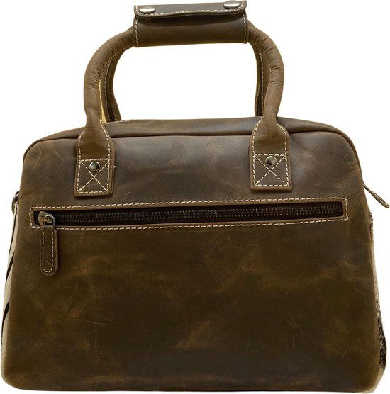 Tas dierenprint bruin crossbody dames tas westernbag cowboybag - Arrigo.nl