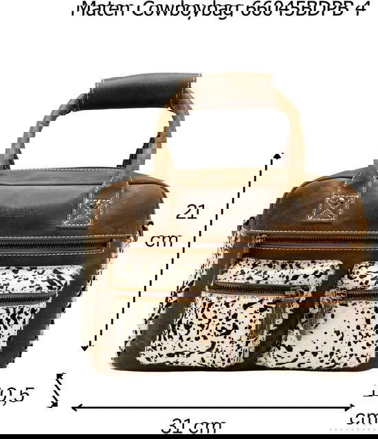 Tas dierenprint bruin crossbody dames tas westernbag cowboybag - Arrigo.nl