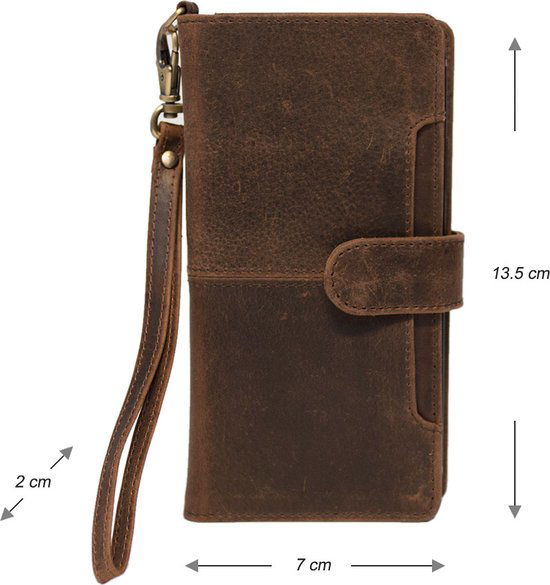 iPhone 12 Mini Hoesje - Lichtbruin Leer - Arrigo.nl