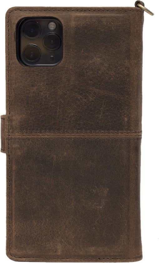 iPhone 12 Mini Hoesje - Lichtbruin Leer - Arrigo.nl