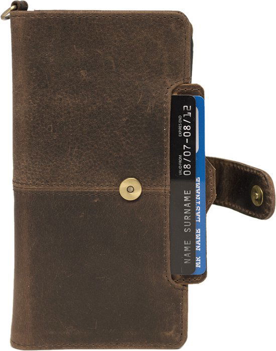 iPhone 12 Mini Hoesje - Lichtbruin Leer - Arrigo.nl