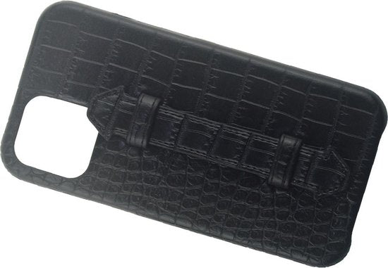 iPhone 12 Pro Max Hoesje - Zwart Krokodillenprint - Arrigo.nl